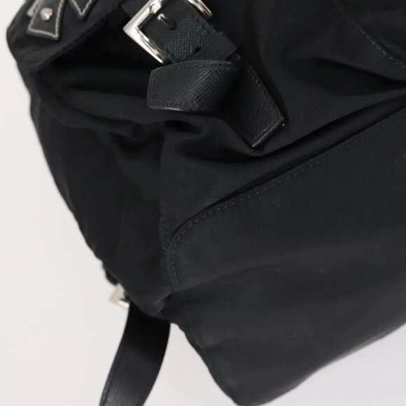 PRADA Backpack Nylon Black Silver Auth 145074 - Picture 4 of 16